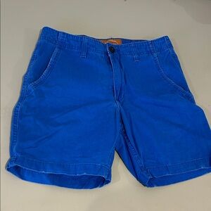 Red Camel Royal Blue Men's Flat Front Shorts